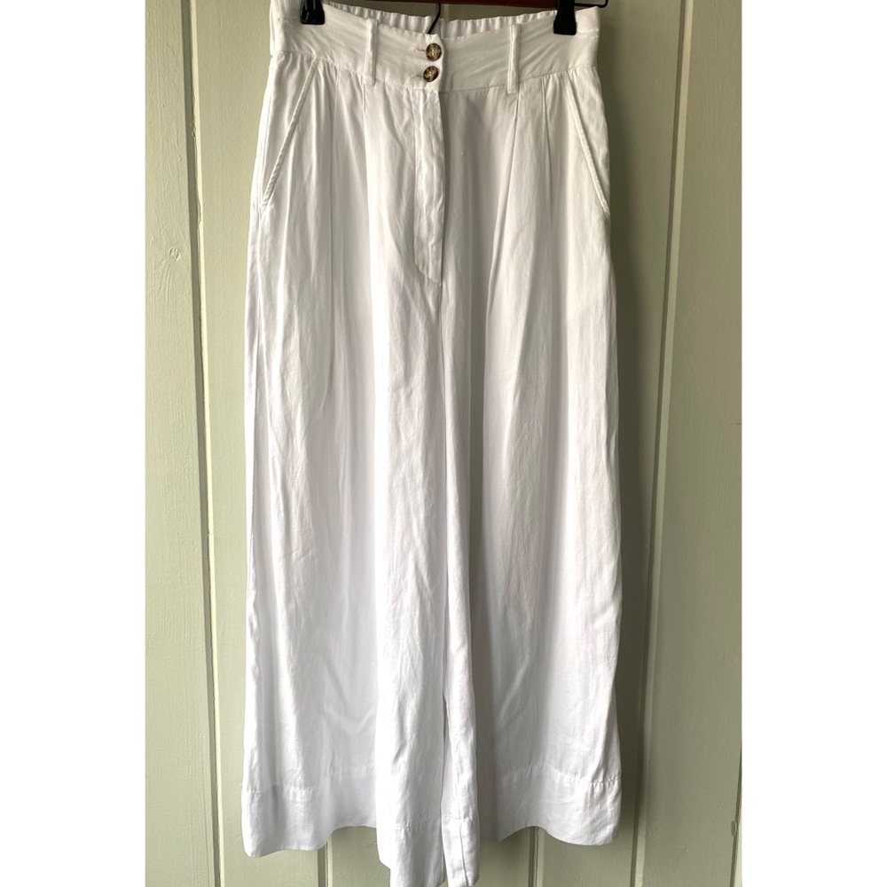 H&M High-Waisted Wide Cropped Pants